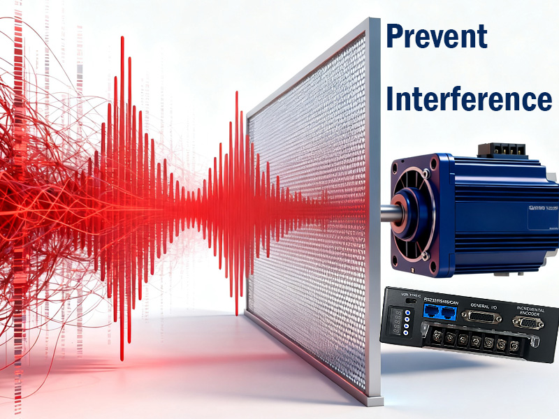 伺服电机如何防止干扰问题
